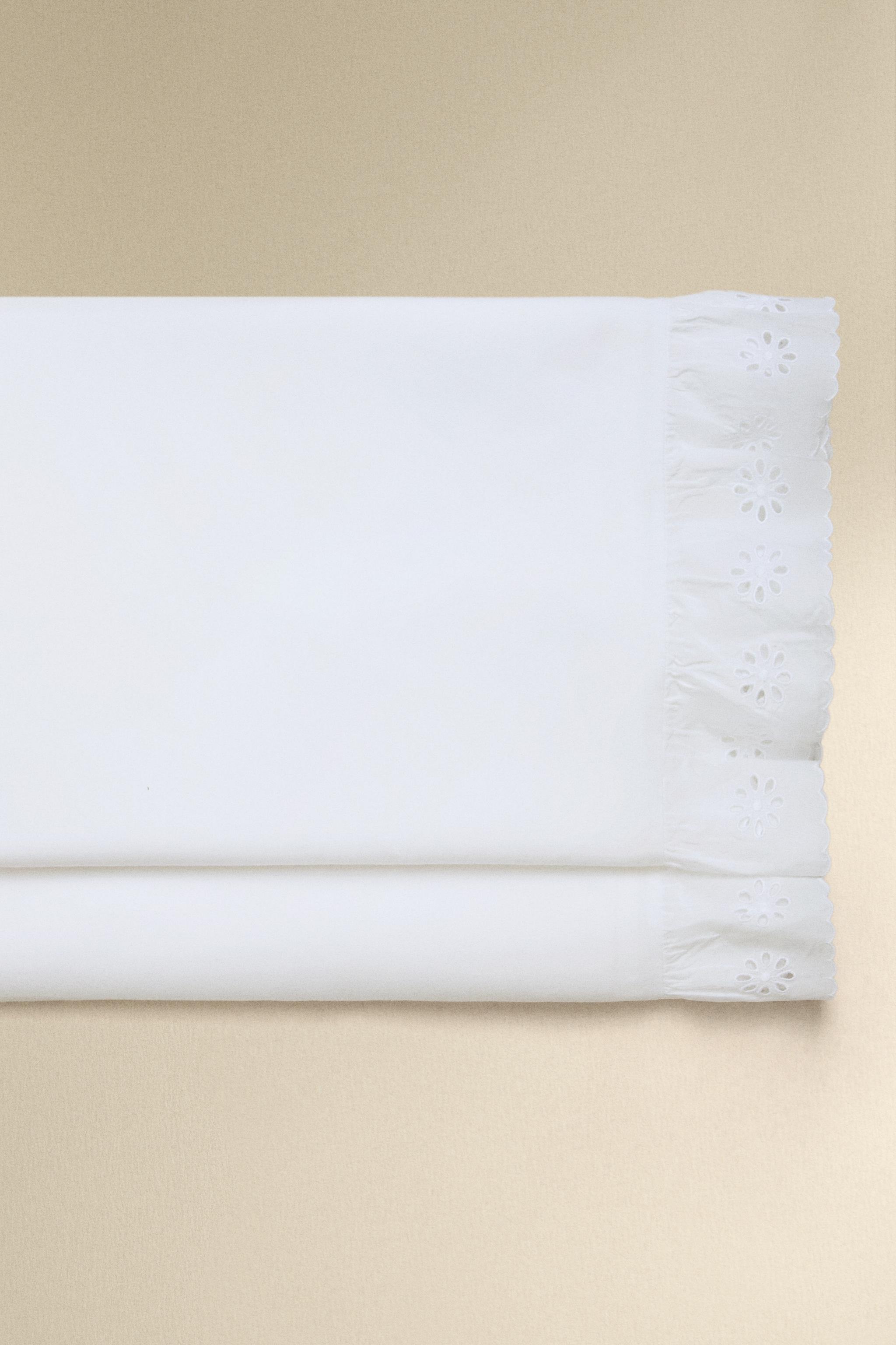 RUFFLED COTTON FLAT SHEET